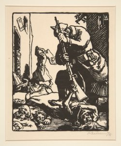 Die preußischen Schlachter, aus La Guerre de 1914, erste Serie, Nr. 13