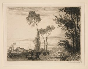 Rückkehr vom Markt (Saint-Jean-de-Monts) von Auguste Lepere