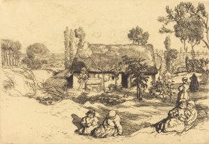 Zuflucht für die Armen, Vendée Le nid de pauvres, Vendée, 1909 von Auguste Lepere
