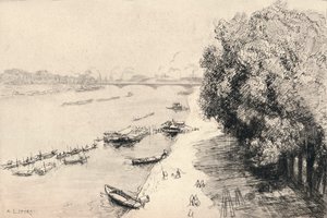 Die Seine an der Pont National, 1915
