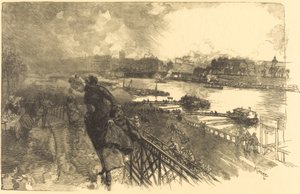 Die Seine nahe der Austerlitz-Brücke