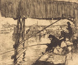 Unter der Brücke von Bercy, 1894 von Auguste Lepere