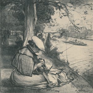 Île des Cygnes, um 1898, 1919 von Auguste Louis Lepère
