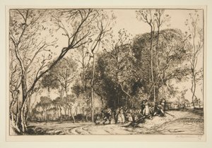 Sommer in Saint-Martin, die vergangenen Hochzeiten von Auguste Lepere