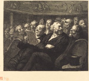 Die Orchesterstühle von Auguste Lepère after Honoré Daumier