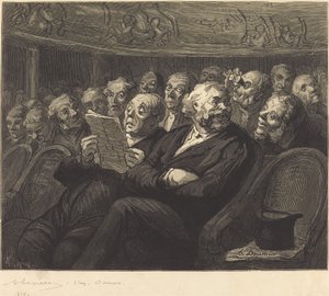 Die Orchesterstühle von Auguste Lepère after Honoré Daumier