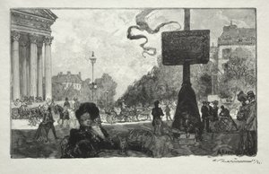 Ecke der Rue Royale von Auguste Louis Lepère