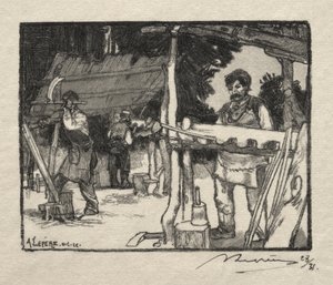 Der Lattenmacher von Auguste Louis Lepère
