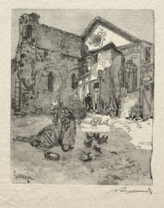 St. Julien le Pauvre: Das Portal von Auguste Louis Lepère