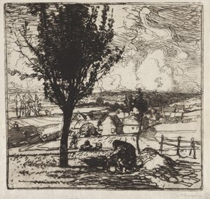 Ansicht von Jouy-le-Moutier von Auguste Louis Lepère