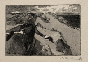 Arbonne, le Gros-Sablon von Auguste Louis Lepère
