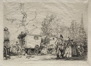 Auf der Messe St. Jean de Mont von Auguste Louis Lepère
