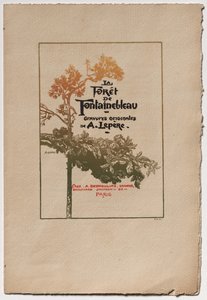Wald von Fontainebleau: Werbung für den Wald von Fontainebleau, 1890 von Auguste Louis Lepère