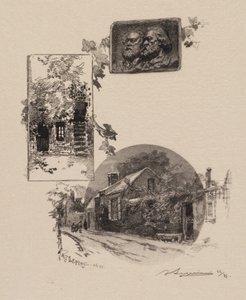 Fontainebleau-Wald: Eingang zum Atelier von Rousseau und Haus von Millet (La Forêt de Fontainebleau: Entrée de l