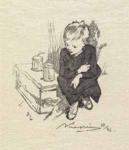 Fontainebleau-Wald: Le gamin à lorvet, 1890 von Auguste Louis Lepère