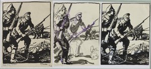 Russische Infanterie, 1914 von Auguste Louis Lepère