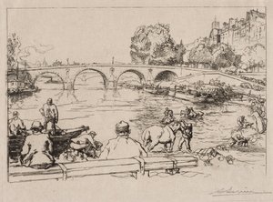 LAbreuvoir bei Pont Marie, 1912 von Auguste Louis Lepère