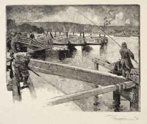 Das Boot-Omnibus-Garage von Auguste Louis Lepère