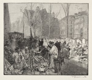 Schrottmarkt von Auguste Louis Lepère