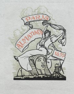 Pariser Almanach, 1897: Rückseite von Auguste Louis Lepère