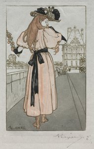 Pariser Almanach, 1897: Frühling von Auguste Louis Lepère