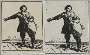 Russischer Bauer, 1914 von Auguste Louis Lepère