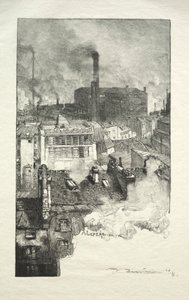 Viertel der Gobelins von Auguste Louis Lepère