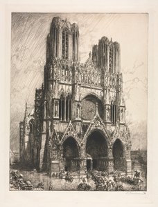 Kathedrale von Reims von Auguste Louis Lepère