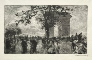 Rückkehr aus dem Wald von Auguste Louis Lepère