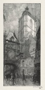 Rouen Illustré: Die Große Uhr von Auguste Louis Lepère