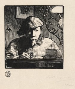 Selbstporträt, 1895 von Auguste Louis Lepère