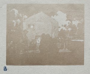 Die Bettler am letzten Haus, 1905 von Auguste Louis Lepère