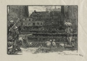 Entlader von Gips am Canal St. Martin, 1890