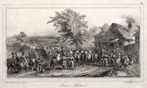 Album für 1831: Militärkonvoi, 1831 von Auguste Raffet