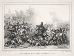 Album für 1833: Angriff der republikanischen Husaren