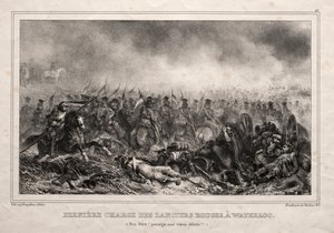 Letzter Angriff der roten Lanzenreiter bei Waterloo