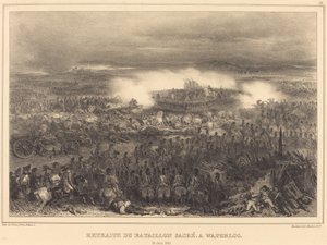 Rückzug bei Waterloo von Auguste Raffet