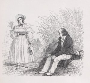 Die Tochter des Volkes aus den Gesammelten Werken von Béranger, 1836 von Auguste Raffet