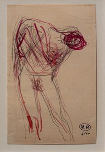 Halbnackte Frau, nach rechts geneigt von Auguste Rodin