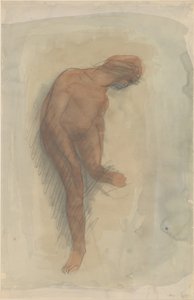Nackte weibliche Figur, die den linken Fuß hält, 1900-1912
