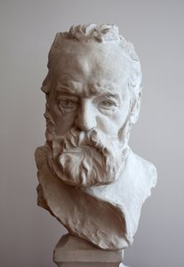 Porträt von Victor Hugo (1802-1885). Gips von Auguste Rodin (1840-1917).