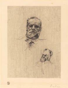 Victor Hugo, von vorne von Auguste Rodin