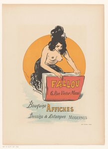 Plakat für Buch- und Druckhandel Fallou in Paris