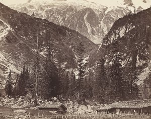 Chalet de Handeck, Haslital, Kanton Bern, Schweiz, ca. 1860 von Auguste Rosalie Bisson