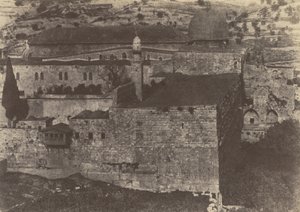 Jerusalem. Tempelbezirk. Moschee El-Aksa, Südwest-Ecke von Auguste Salzmann