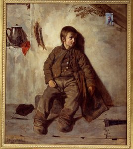 Ein Savoyer Schornsteinfeger. Gemälde von Auguste de Chatillon (1813-1881) von Auguste de Chatillon