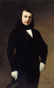 Porträt des Dichters Théophile Gautier 1811-1872, 1839 von Auguste de Chatillon