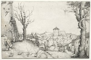 Hof eines Schlosses von Augustin Hirschvogel