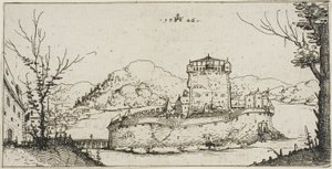 Festung in einem See von Augustin Hirschvogel