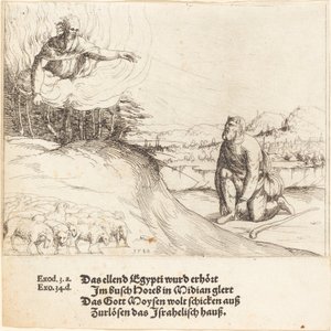 Moses und der brennende Dornbusch, 1548